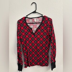 Victoria's Secret red and black pajama set. Never worn.